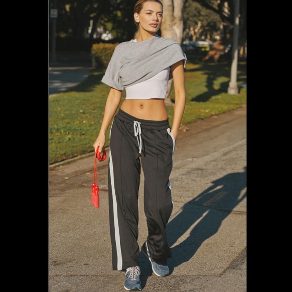Anthropologie Daily Practice Side-Stripe Track Pants - Picture 2 of 3